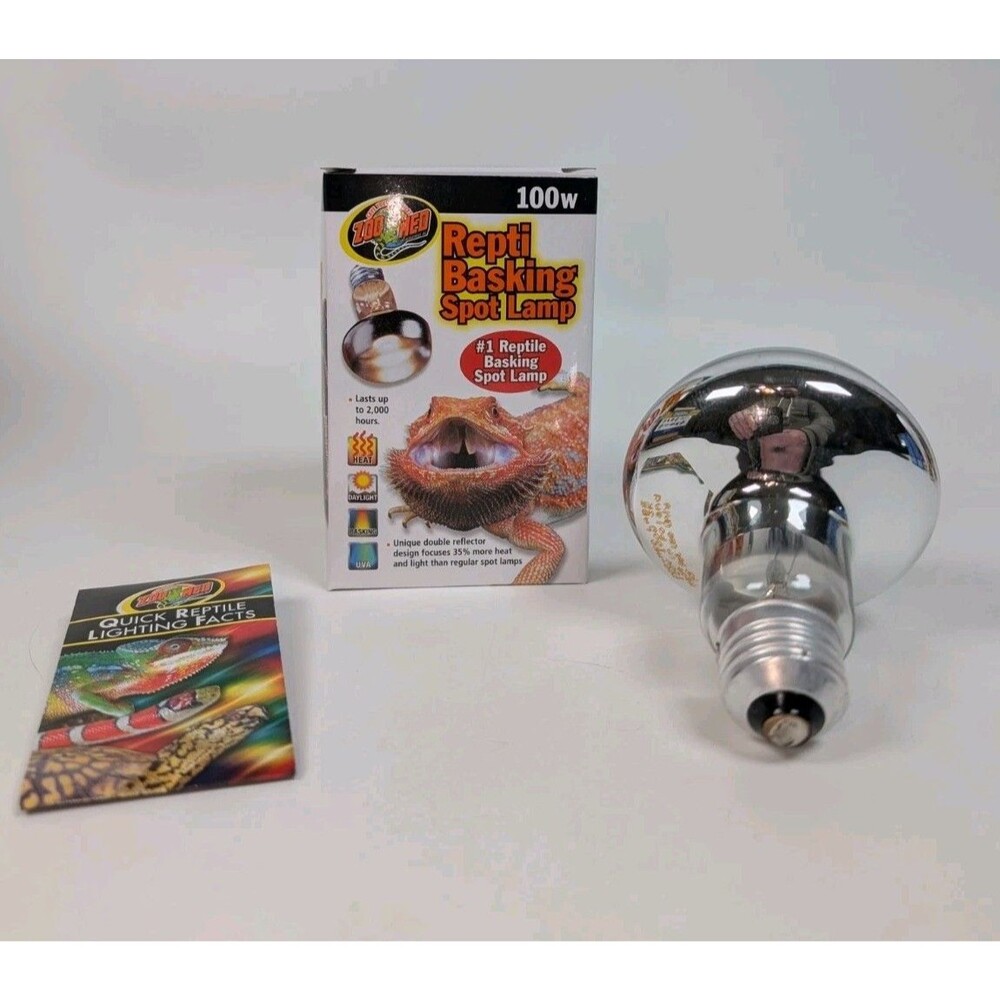 Zoo Med Repti Basking Spot Lamp 100W SL-100 Reptile Heat UVA Terrarium Bulb New